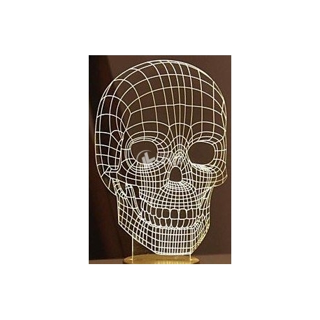 Skull engraving for laser cutting